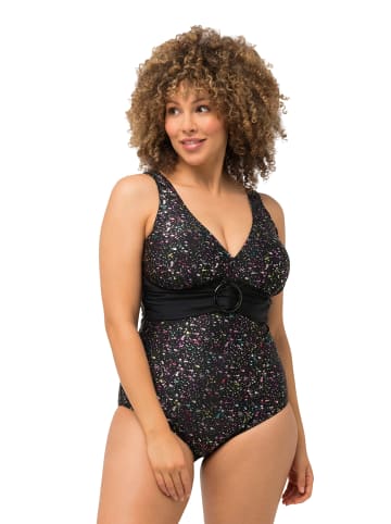 Ulla Popken Badeanzug in schwarz