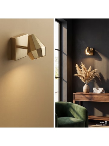 home24 Wandleuchte ILKA in Messing