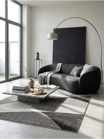 KADIMA DESIGN Kurzflorteppich Abstrakt pflegeleicht Wohnzimmer Schlafzimmer Modern in Grau