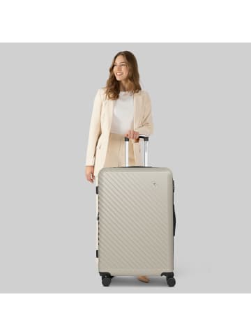 Check.In Paradise 2.0 4 Rollen Trolley L 78 cm mit Dehnfalte in eggshell