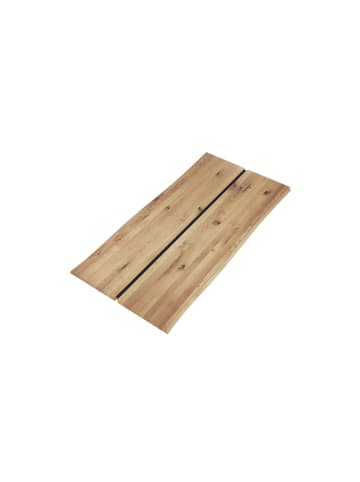 58 aufm Kessel BAUMKANTENTISCH Dannie 1 180x78x90 Massivholztisch Wildeiche geölt