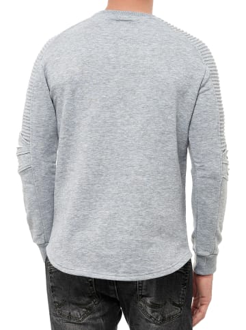 Rusty Neal Biker Sweater in Grau