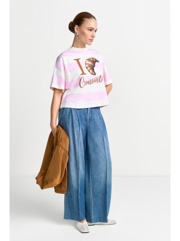 T-Shirt in rosa ecru - 0001