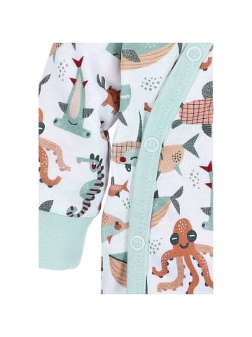 Nini Langarmbody Meerestiere in weiss