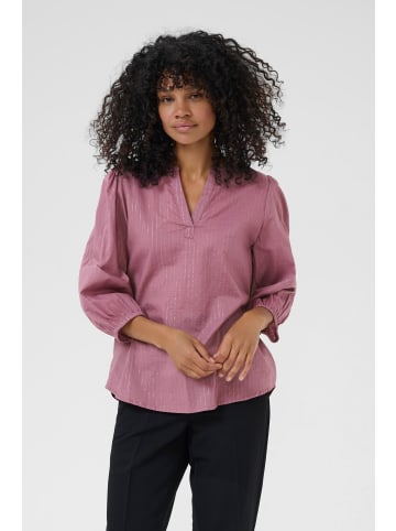 Kaffe Langarm-Bluse KAluise Regular fit in Tulipwood
