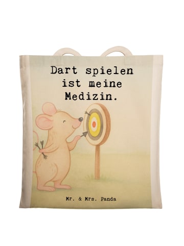 Mr. & Mrs. Panda Badetasche Maus Dart spielen Design mit Spruch in Weiß