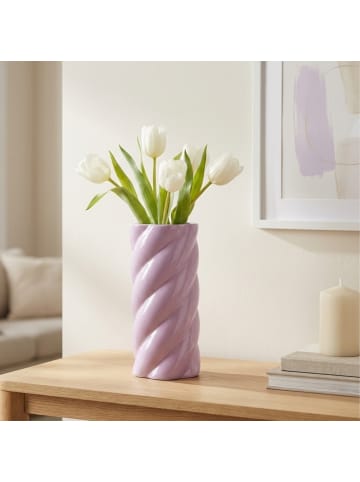 Home&Styling Collection Keramikvase in Lila, (B) 12 x (H) 25,5 x (L) 12 cm