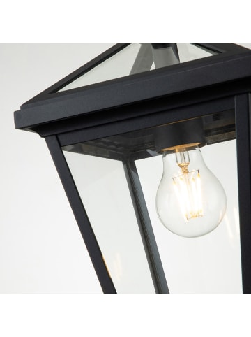 Licht-Erlebnisse Außen Pendelleuchte (B)20.3 x (L)20.3 x (T)45.9 cm in Schwarz TransparentSchwarz Transparent