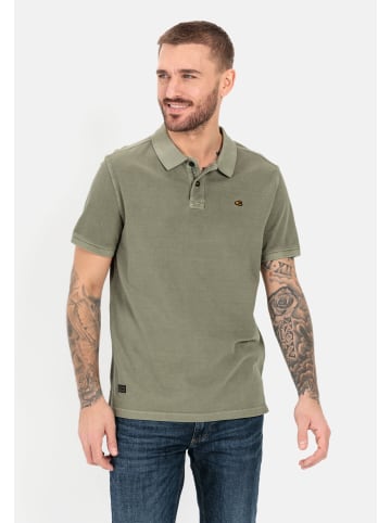 Camel Active Piqué Poloshirt aus zertifiziertem Organic Cotton in Khaki