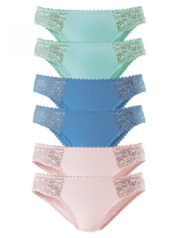 PETITE FLEUR Jazz-Pants Slips in blau, rosé, mint