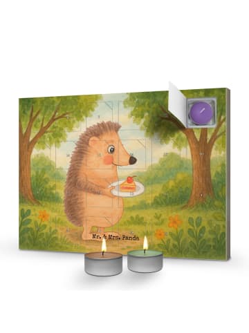 Mr. & Mrs. Panda Kerzen Adventskalender Igel Kuchenstück Design ... in Weiß