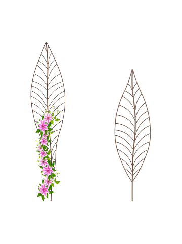 relaxdays 2-tlg. Rankgitter-Set in Braun