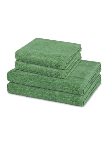 Ross 2 X Handtuch 2 X Duschtuch im Set Premium in Schilf