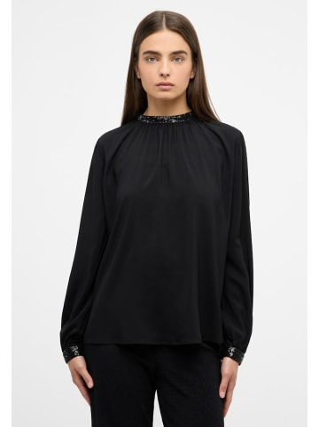 Eterna Langarmbluse für Damen in schwarz