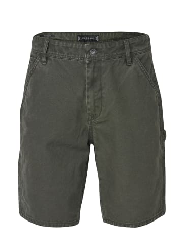KOROSHI GekÃ¼rzte zimmermannsshorts aus gewaschenem canvas. in grun
