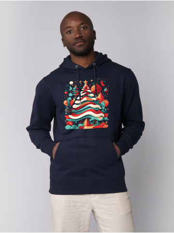 wat? Apparel Sweatshirt Christmas Tree in Dunkelblau