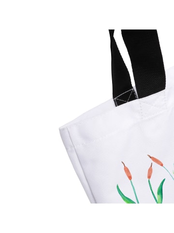 Mr. & Mrs. Panda Tote Bag Otter Stein mit Spruch in Weiß