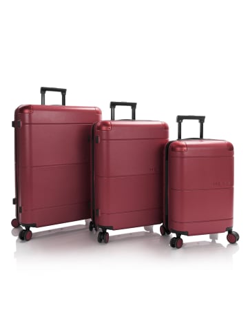 Heys Zen 4 Rollen Kofferset 3-teilig mit Dehnfalte burgundy