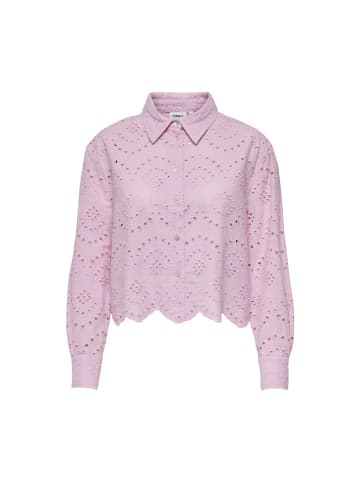 ONLY Langarmbluse in pink lady