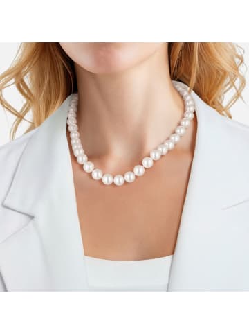 Yokoamii Kette aus Metall-Legierung mit Muschelkernperle in weiß