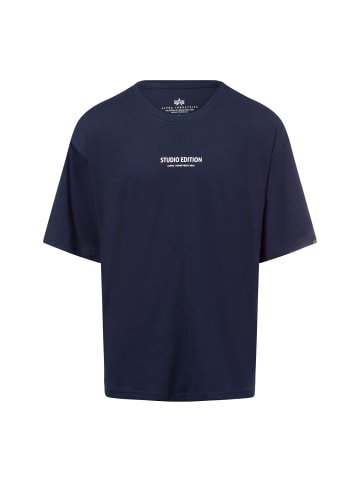 Alpha Industries T-Shirt Studio Edition BP in marine lila - 0002