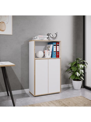 VCM  Büroschrank Aktenschrank Sideboard Salia 3fach in Weiß