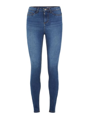 Noisy may Skinny Fit High Waist Jeans NMCALLIE in Blau