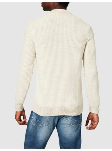 BOSS Rundhalspullover für Herren in creme