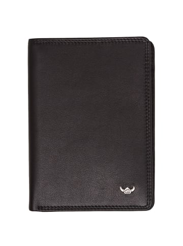 Golden Head Polo Ausweisetui RFID Leder 9 cm schwarz