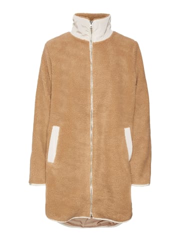 Vero Moda Teddyfell Mantel in Tigers Eye