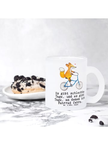 Mr. & Mrs. Panda Haferl Fuchs Fahrrad fahren mit Spruch in Transparent
