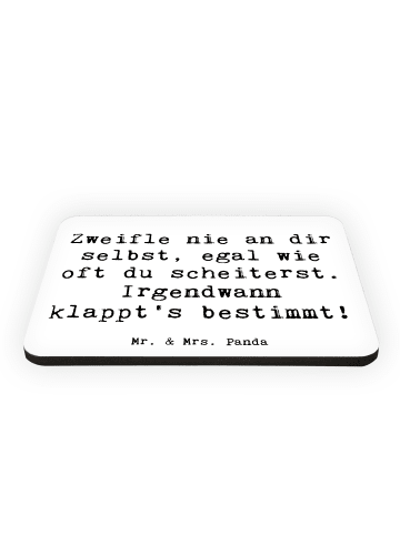 Mr. & Mrs. Panda magnet Spruch Glaube an sich selbst mit Spruch in Weiß