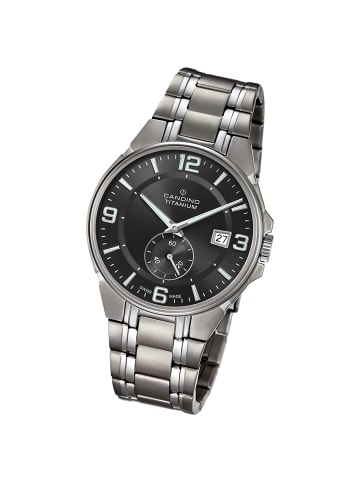 Candino Analog-Armbanduhr Candino Classic grau groß (ca. 41mm)
