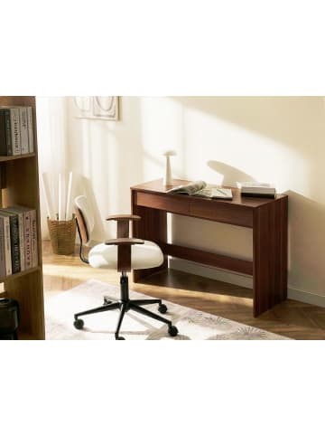 Beliani Schreibtisch RONDANE in Braun - (W) 110 x (H) 75 x (L) 50 cm