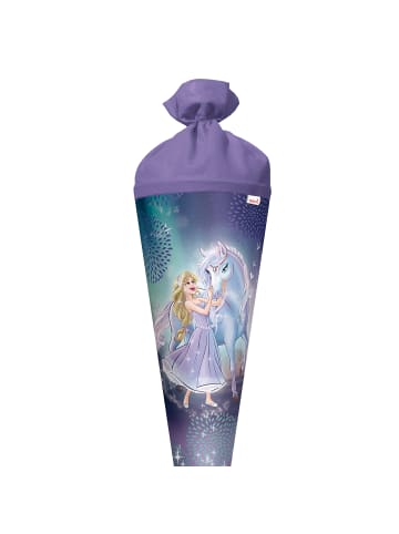 ROTH Schultüte groß Königin im Eis 70 cm, Glitter in Blau