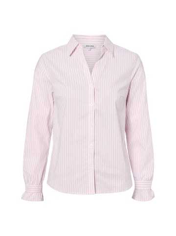 More & More Bluse in rosa weiß