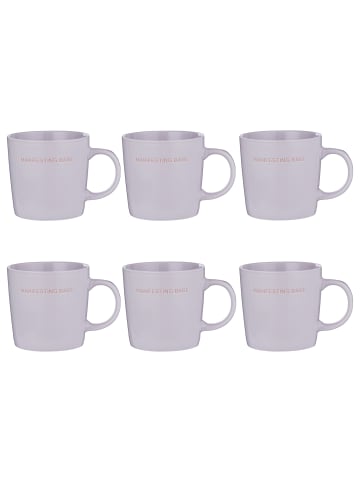 Butlers Tasse GOOD VIBES 6er-Set in Violett