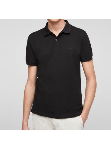 s.Oliver Poloshirt in Schwarz