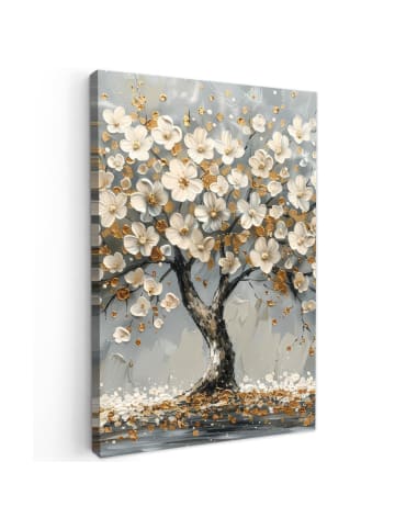 MuchoWow Leinwand bilder Weißer Baum (BxH)