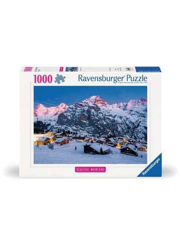 Ravensburger Puzzle 1.000 Teile Erwachsenenpuzzle 1000 Teile - Berner Oberland, Mürren Ab 14 Jahre in bunt