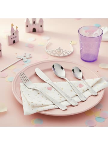 Kuppels 4-tlg. Kinderbesteck Set PRINZESSIN in edelstahl