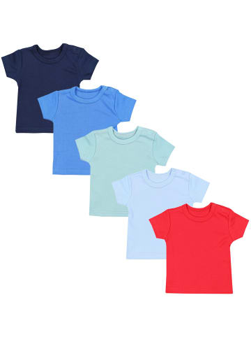 TupTam Baby Kurzarm T-Shirt 5er Set in rot/grün