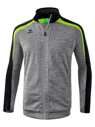 erima Liga 2.0 Trainingsjacke Mit Kapuze in grau melange/schwarz/green gecko