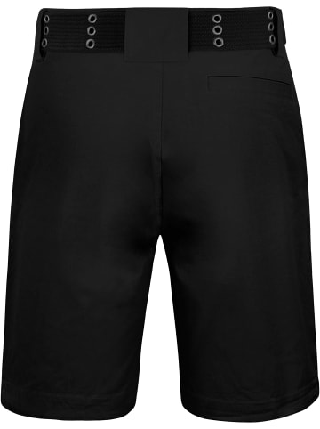 Normani Outdoor Sports Chino Shorts „Gobi“ mit Gürtel „Taklamakan“ in Schwarz