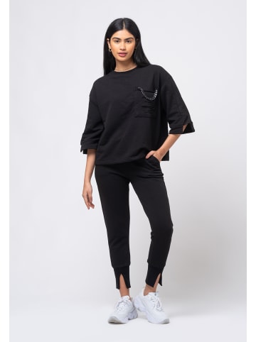 Tom Barron Freizeitanzug Loungewear Set Cozy Chic in black