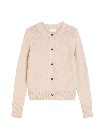 Marc O'Polo Cardigan slim in natural stone
