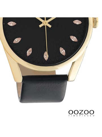 Oozoo Armbanduhr Oozoo Timepieces schwarz groß (ca. 45mm)