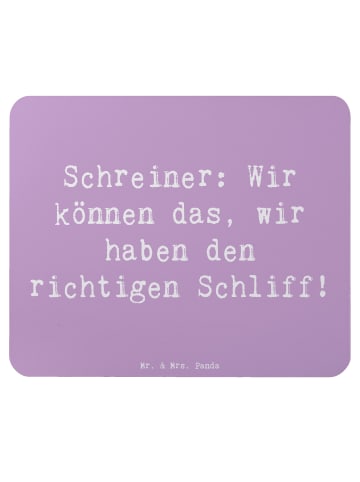 Mr. & Mrs. Panda Mouse Pad Spruch Schreiner Kompetenz mit Spruch in Lavendeltraum