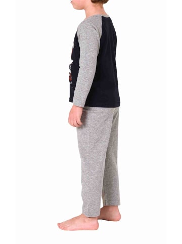NORMANN Kleinkinder langarm Schlafanzug Pyjama Front print - 77775 in navy