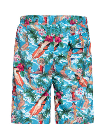 King Kerosin King Kerosin Badeshorts Tropical Hawaiian in mehrfarbig